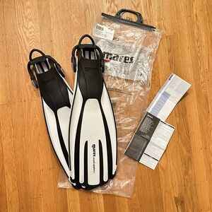 Snorkeling Fins Mares Avanti Quattro + Open Heel with bungee strap Size S